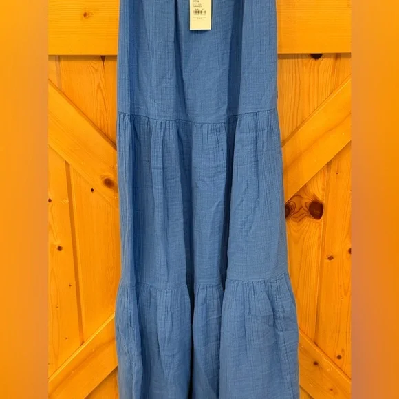 NWT Lilly Pulitzer Zemini Maxi Coverup, Sunwashed Blue, Sz S